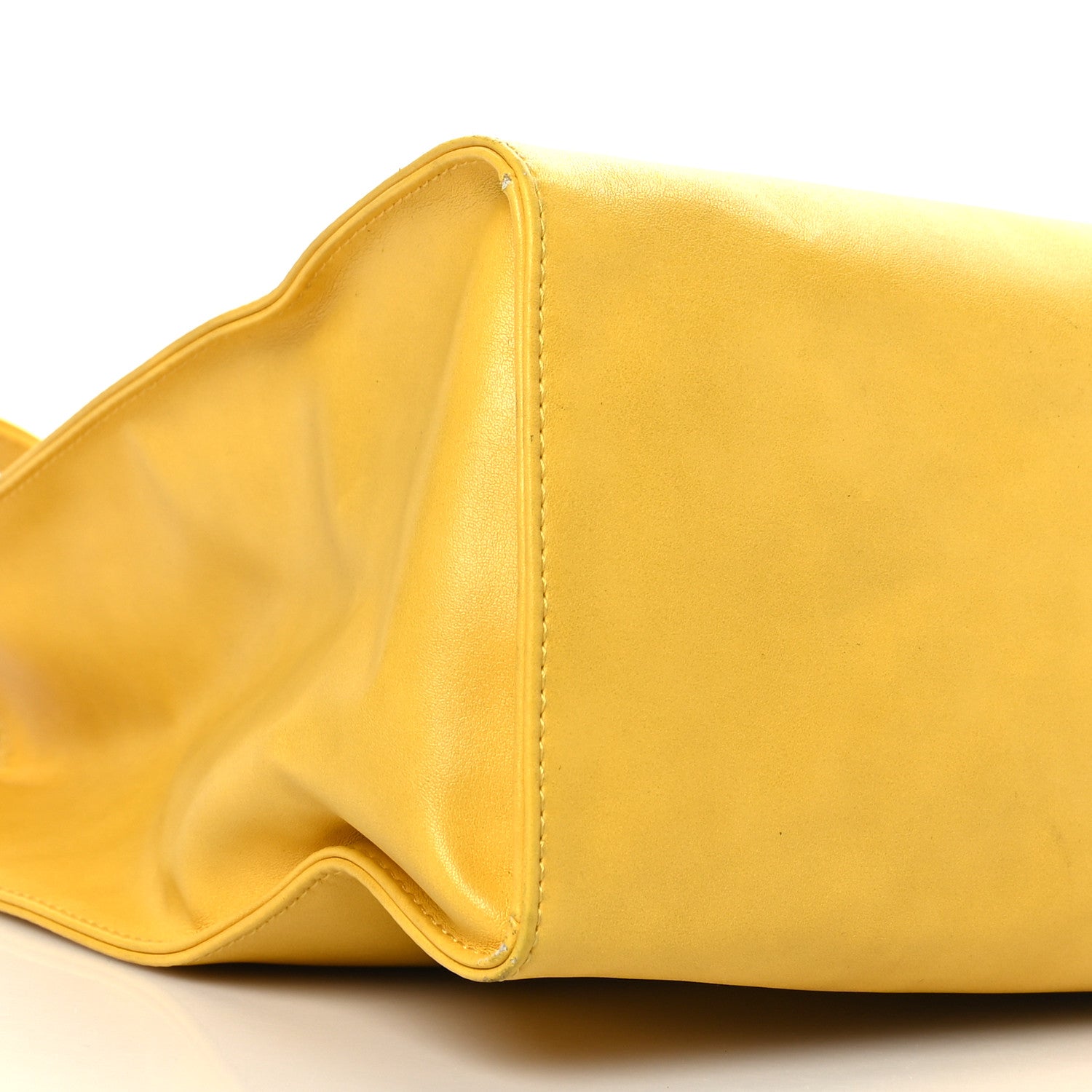 Telfar Vegan Leather Medium Shopping Bag Mustard 7 of 8