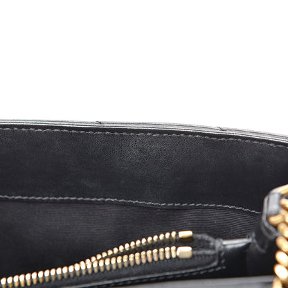 Saint Laurent Calfskin Y Quilted Monogram Small Loulou Chain Satchel Black 11 of 12