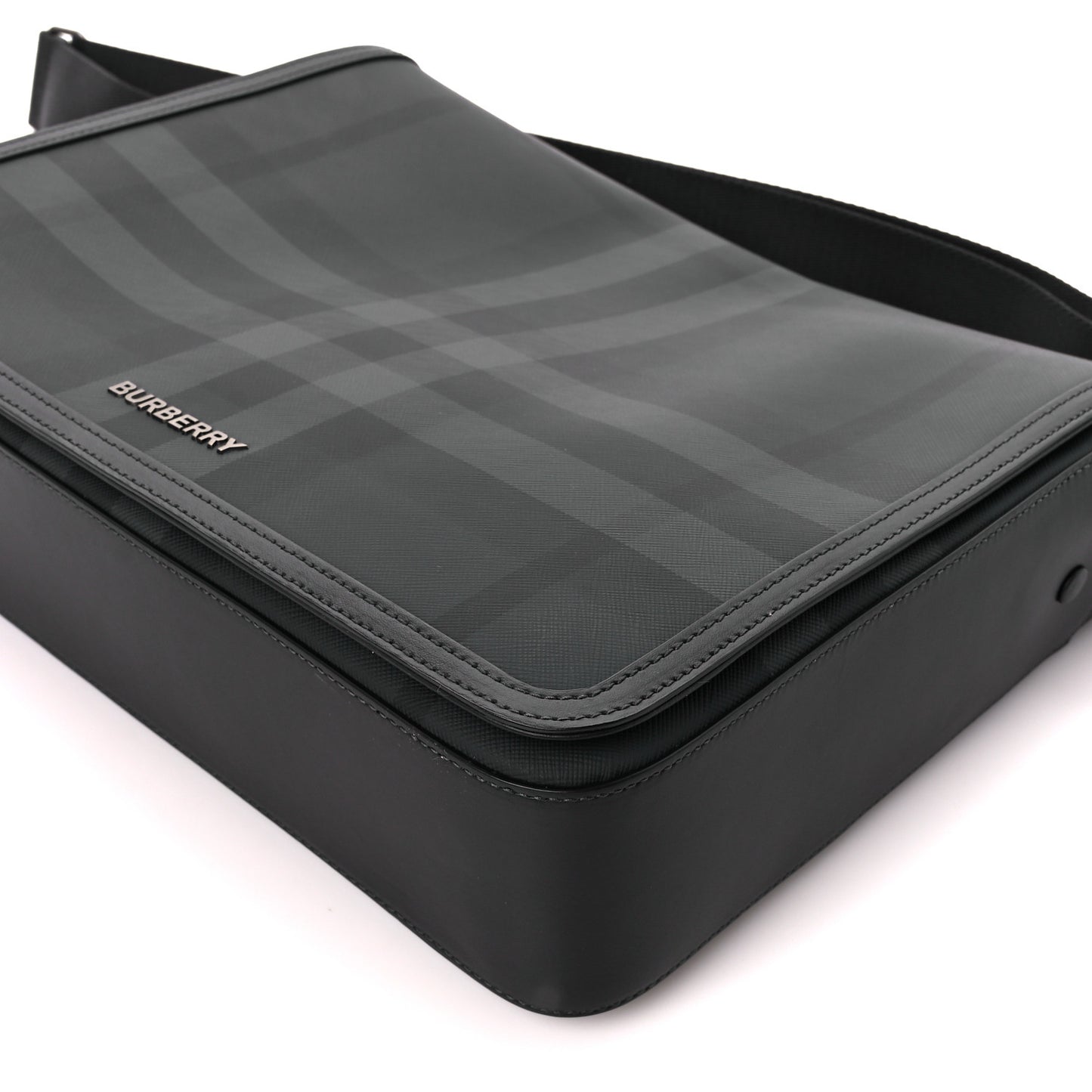 London Check Alfred Messenger Charcoal