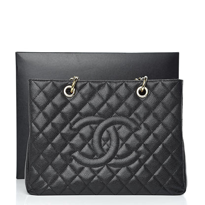 Chanel Caviar Quilted Grand Shopping Tote GST Black 19 of 19