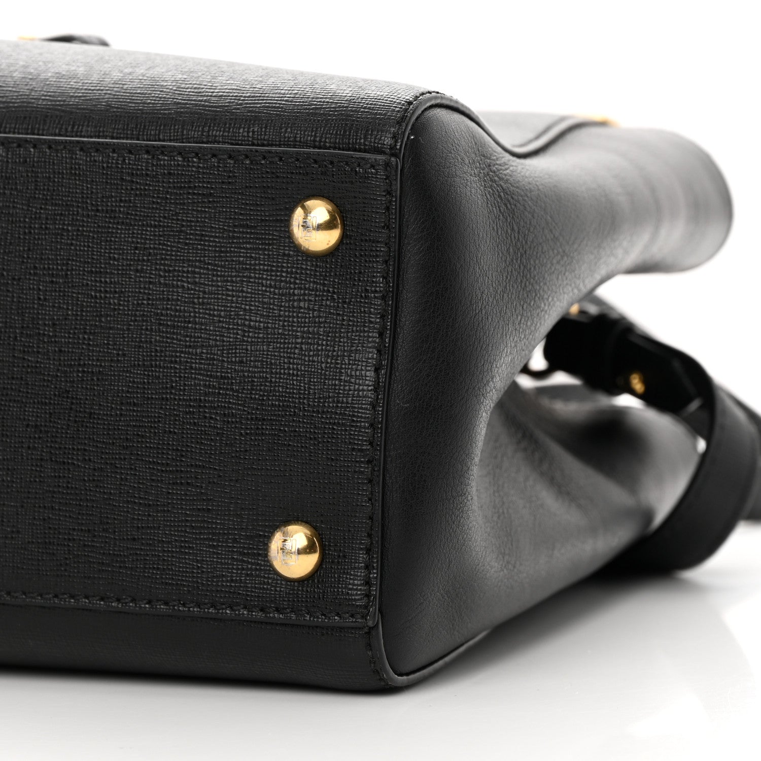 Fendi Vitello Elite Petite 2Jours Tote Black 10 of 17