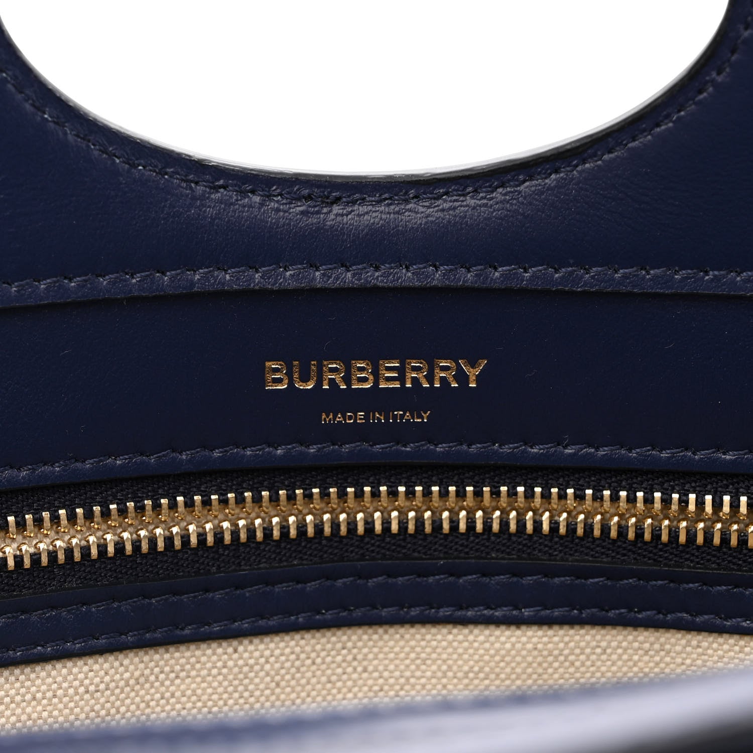 Burberry Calfskin Nylon Tartan Mini Pocket Bag Blue White Orange 6 of 10