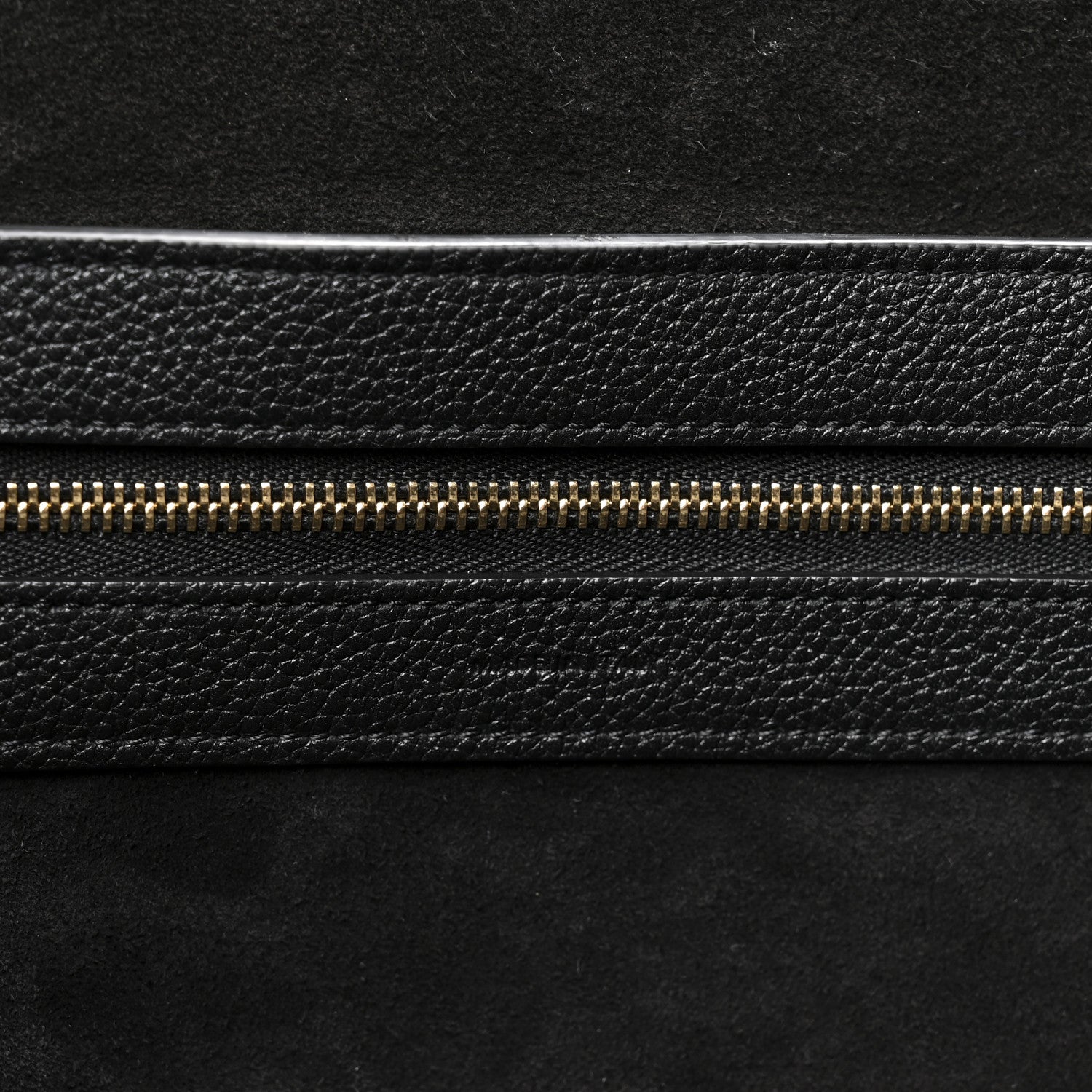 Celine Soft Grained Calfskin Small Belt Cabas Phantom Black 6 of 12