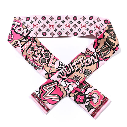Louis Vuitton Silk Monogram Street Bandeau Rose 1 of 4