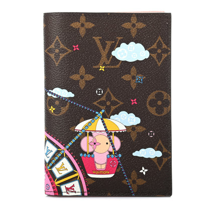 Louis Vuitton Monogram 2020 Christmas Animation Big Wheel Passport Cover Rose Ballerine 1 of 7