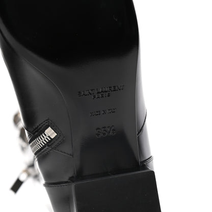 Saint Laurent Ketta Studded Babies 40 Brod Knee High Boots 35.5 Black 8 of 17