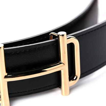 Hermes Swift Togo 32mm Gamma Belt 85 Black Gold 6 of 7