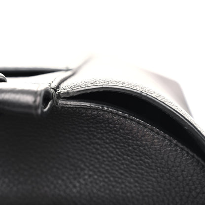 Salvatore Ferragamo Grained Calfskin Bitter Pocket Tote Black 13 of 15