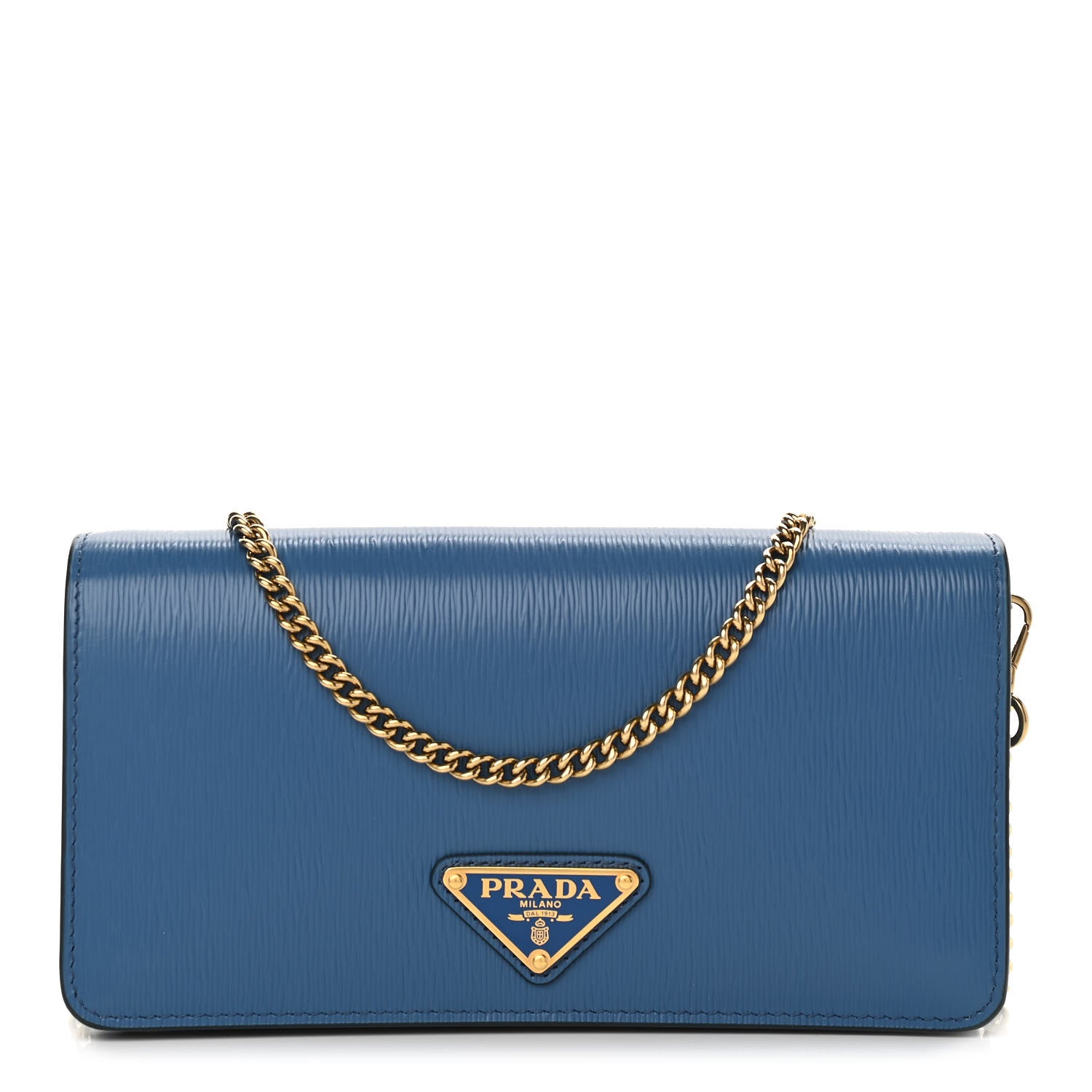 Prada Vitello Move Triangle Logo Miniborse Cobalto 1 of 9