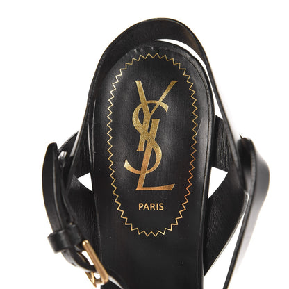 Saint Laurent Patent Tribute 75 Platform Sandals 36.5 Black 6 of 8