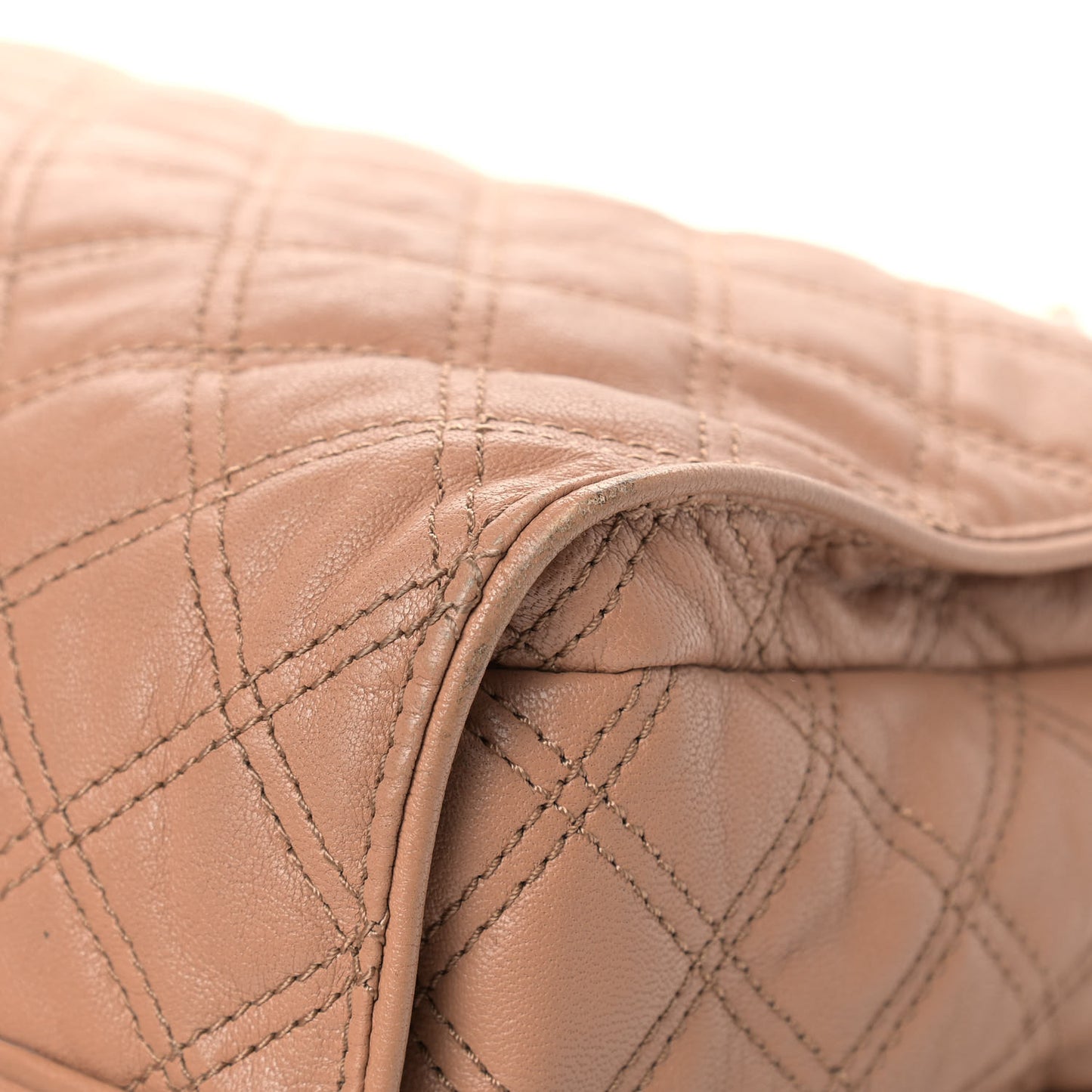 Calfskin Quilted Juliette Tote Beige