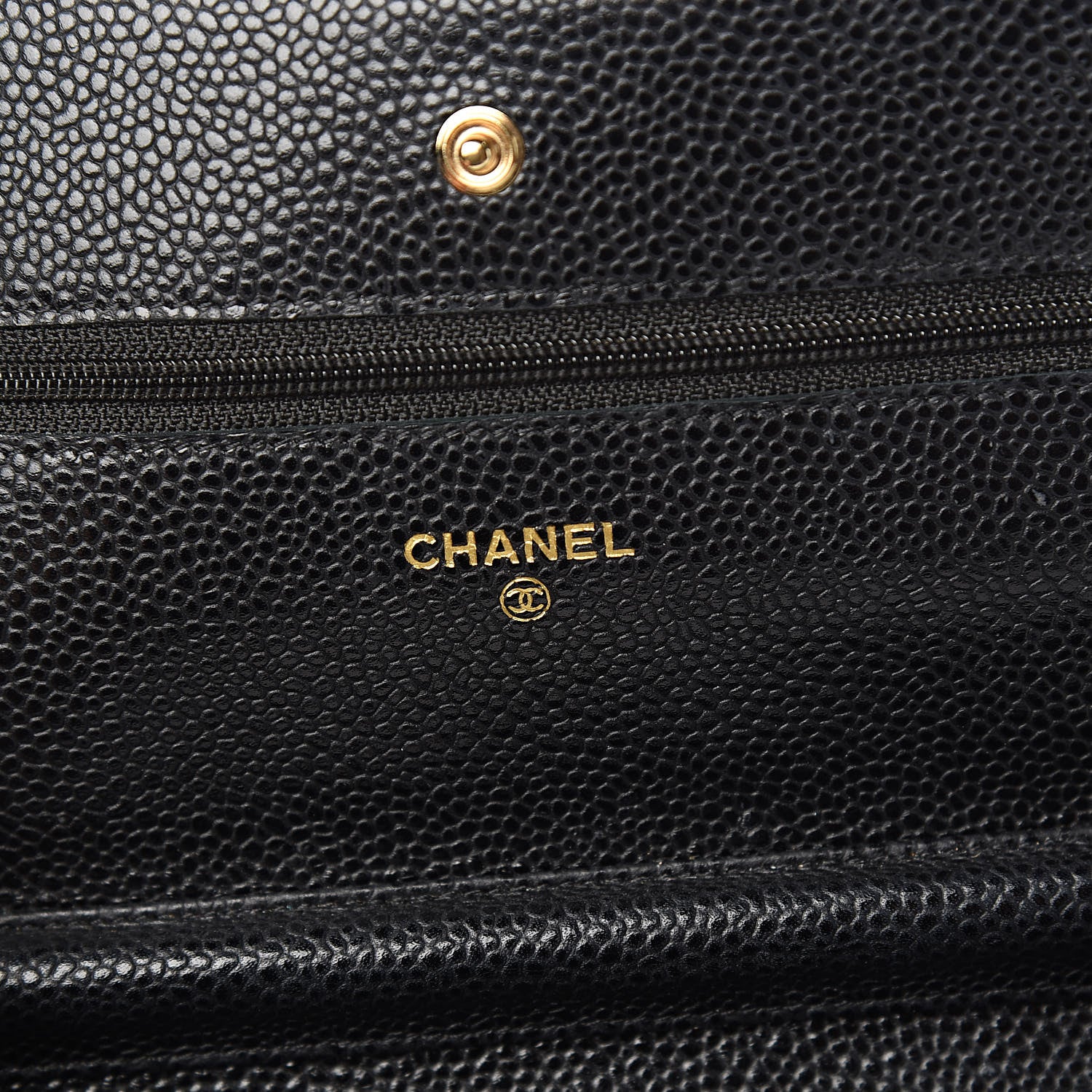 Chanel Caviar Quilted Wallet On Chain WOC Black 6 of 12