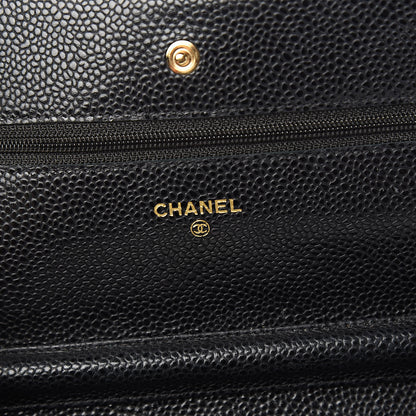 Chanel Caviar Quilted Wallet On Chain WOC Black 6 of 12