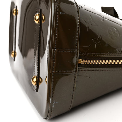 Louis Vuitton Vernis Alma GM Vert Bronze 12 of 14