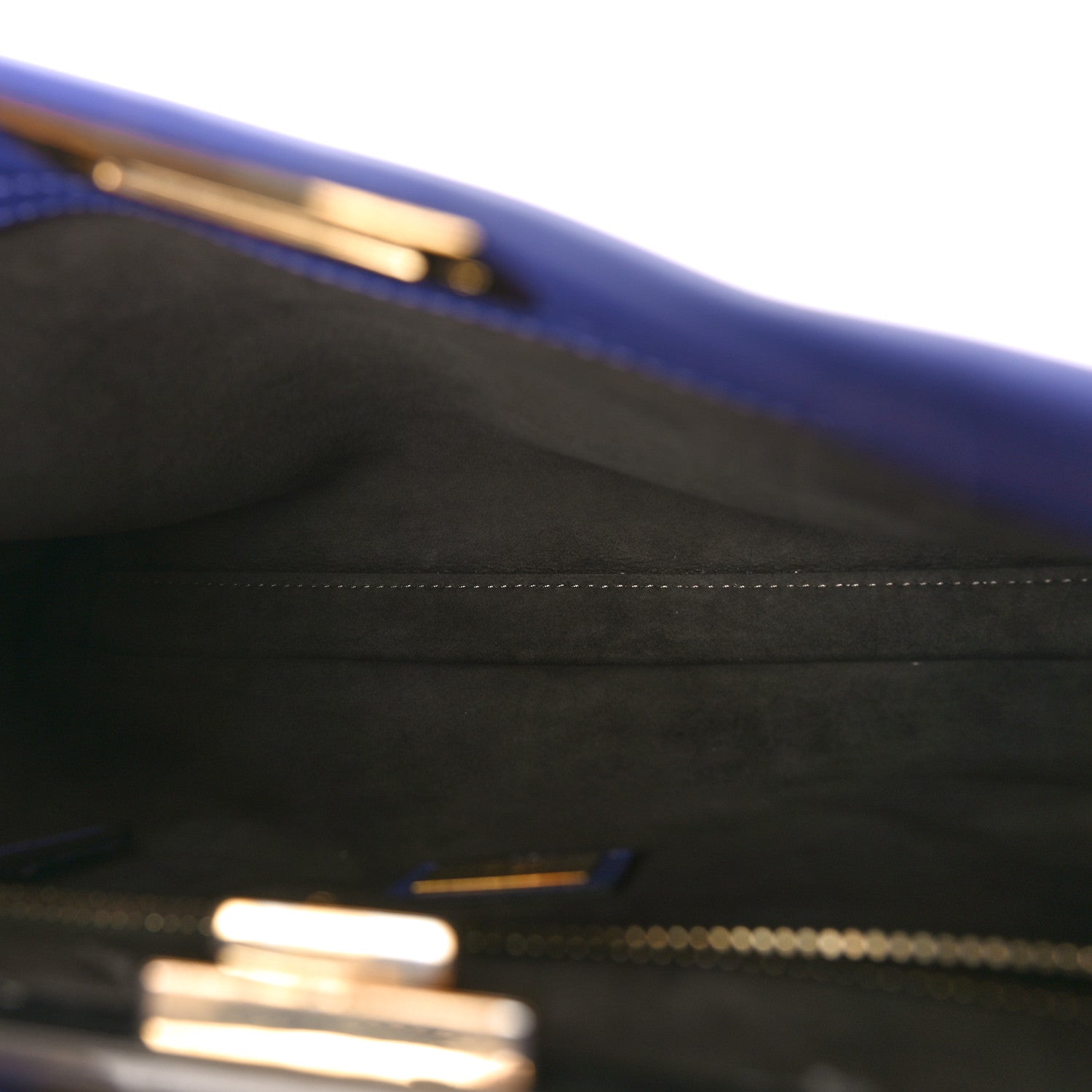 Fendi Vitello Seta Medium Peekaboo Iconic Satchel Viola Cassis 5 of 11