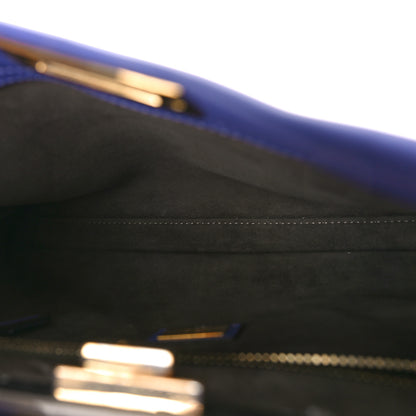 Fendi Vitello Seta Medium Peekaboo Iconic Satchel Viola Cassis 5 of 11
