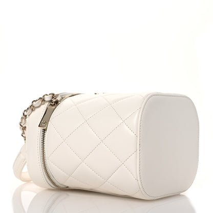 Chanel Lambskin Quilted Trendy CC Vanity Case White 4 of 10
