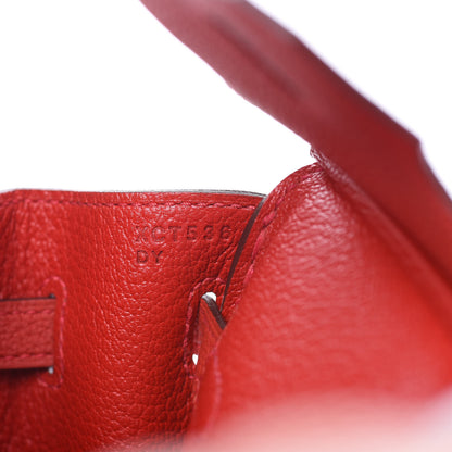 Hermes Togo Birkin 25 Rouge Casaque 13 of 26