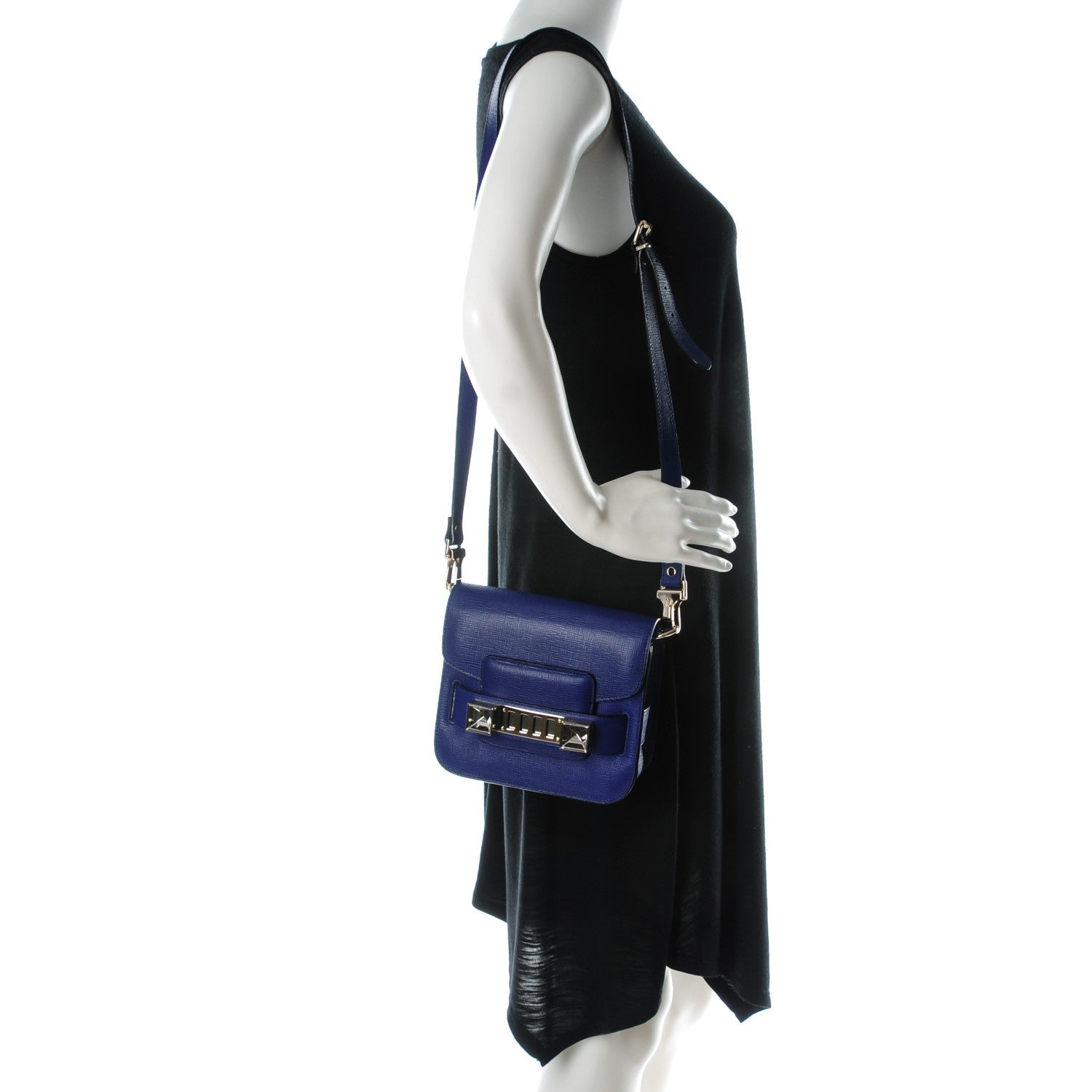 Proenza Schouler Linosa Calfskin Tiny PS11 Classic Shoulder Bag Ultramarine 2 of 7