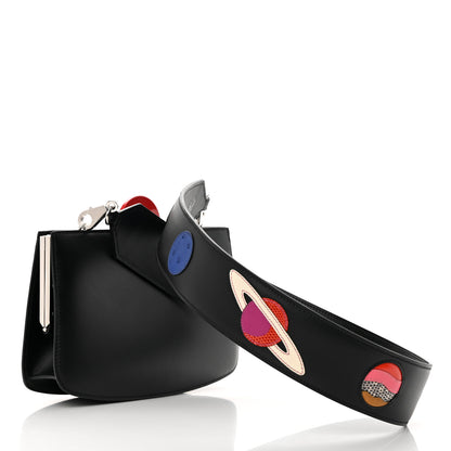 Hermes Veau Monsieur Lizard Ostrich Spaceship Sac A Malice Black Multicolor 3 of 13
