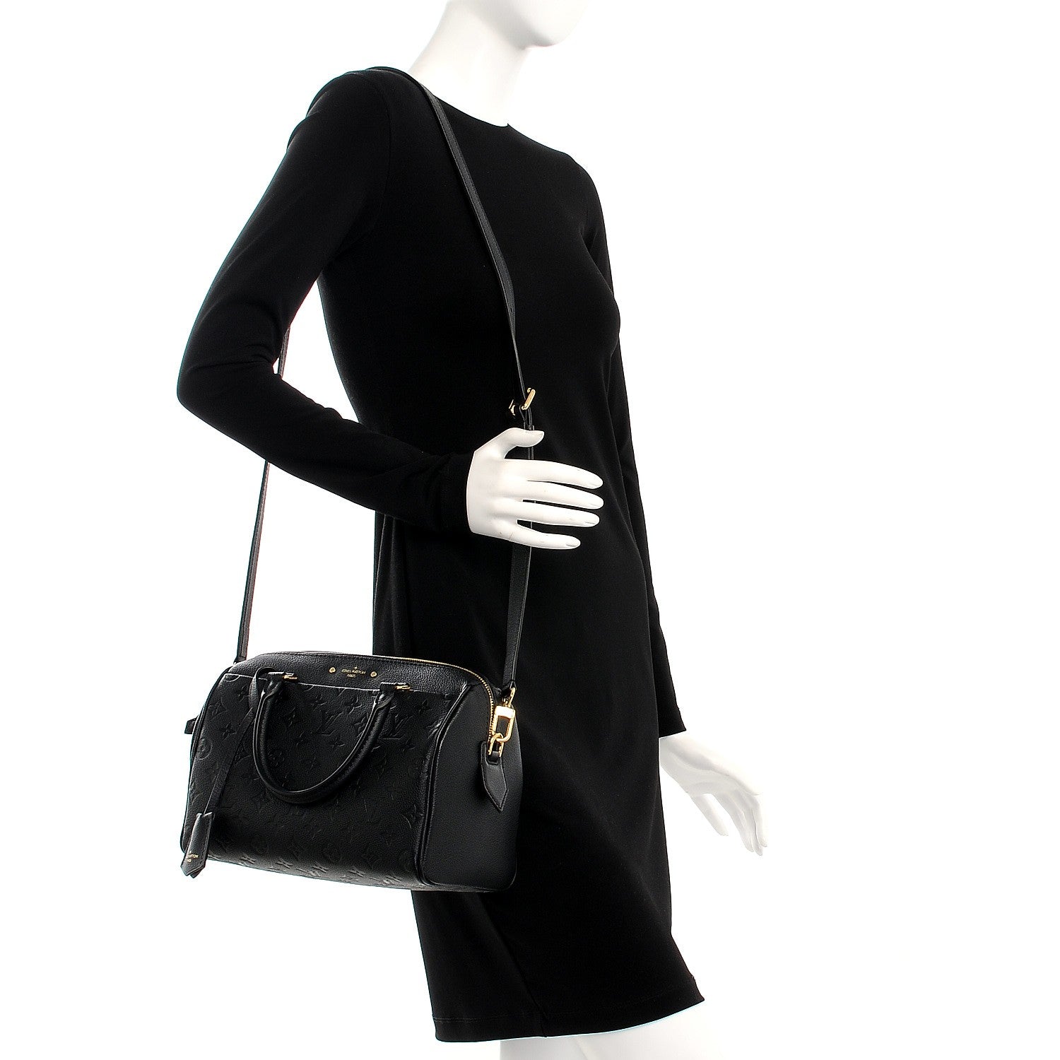 Louis Vuitton Empreinte Speedy Bandouliere 25 NM Black 2 of 8