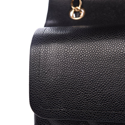 Chanel Caviar Quilted Jumbo Double Flap Black 13 of 14