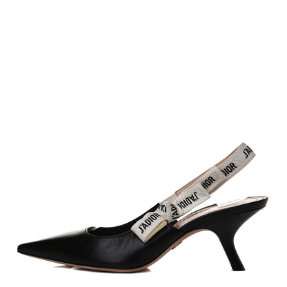 Christian Dior Lambskin Ribbon J'Adior Slingback 65mm Pumps 39.5 Black 1 of 12