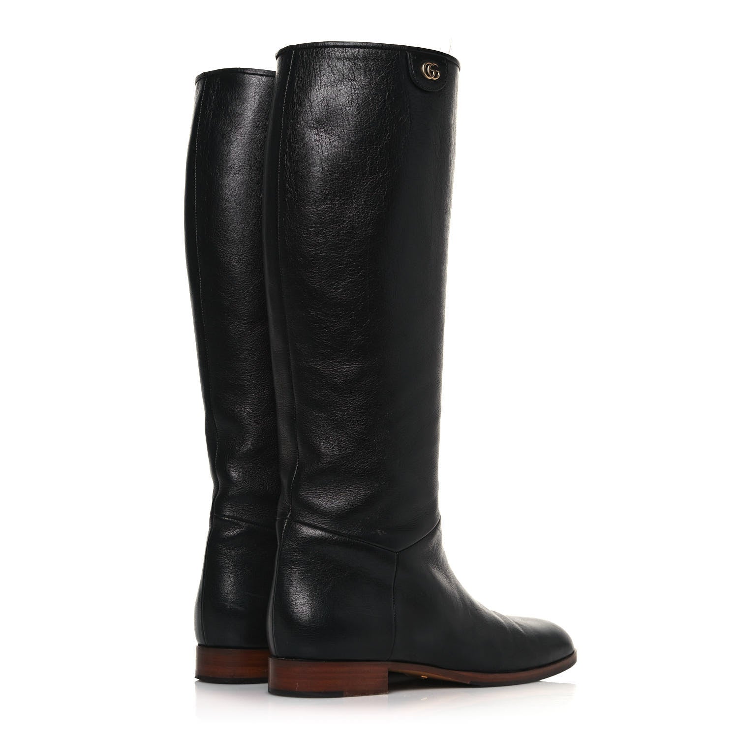 Gucci Calfskin Piuma Lux Energy High Boots 39 Black 4 of 9