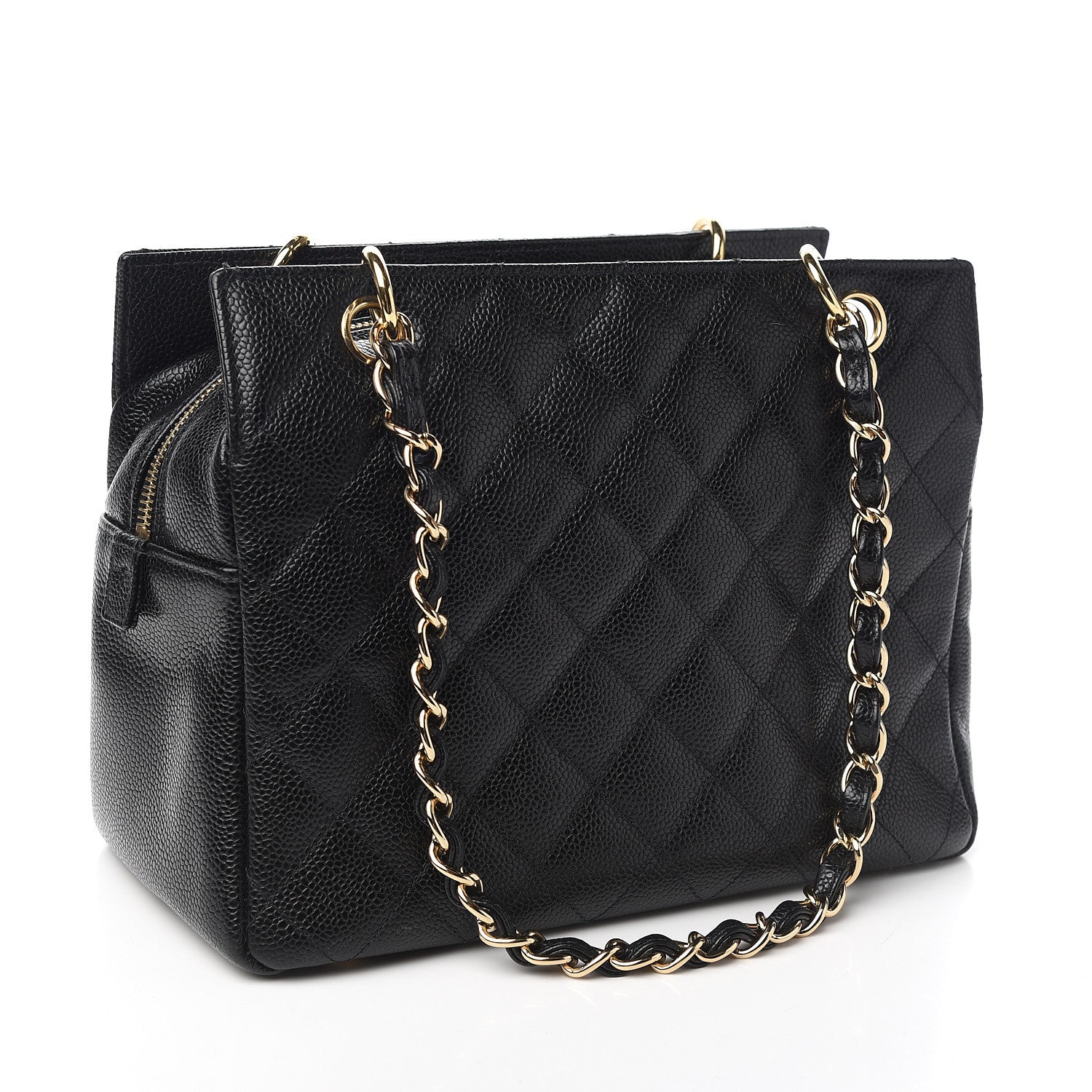 Chanel Caviar Quilted Petit Timeless Tote PTT Black 2 of 9