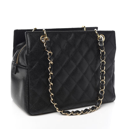 Chanel Caviar Quilted Petit Timeless Tote PTT Black 2 of 9