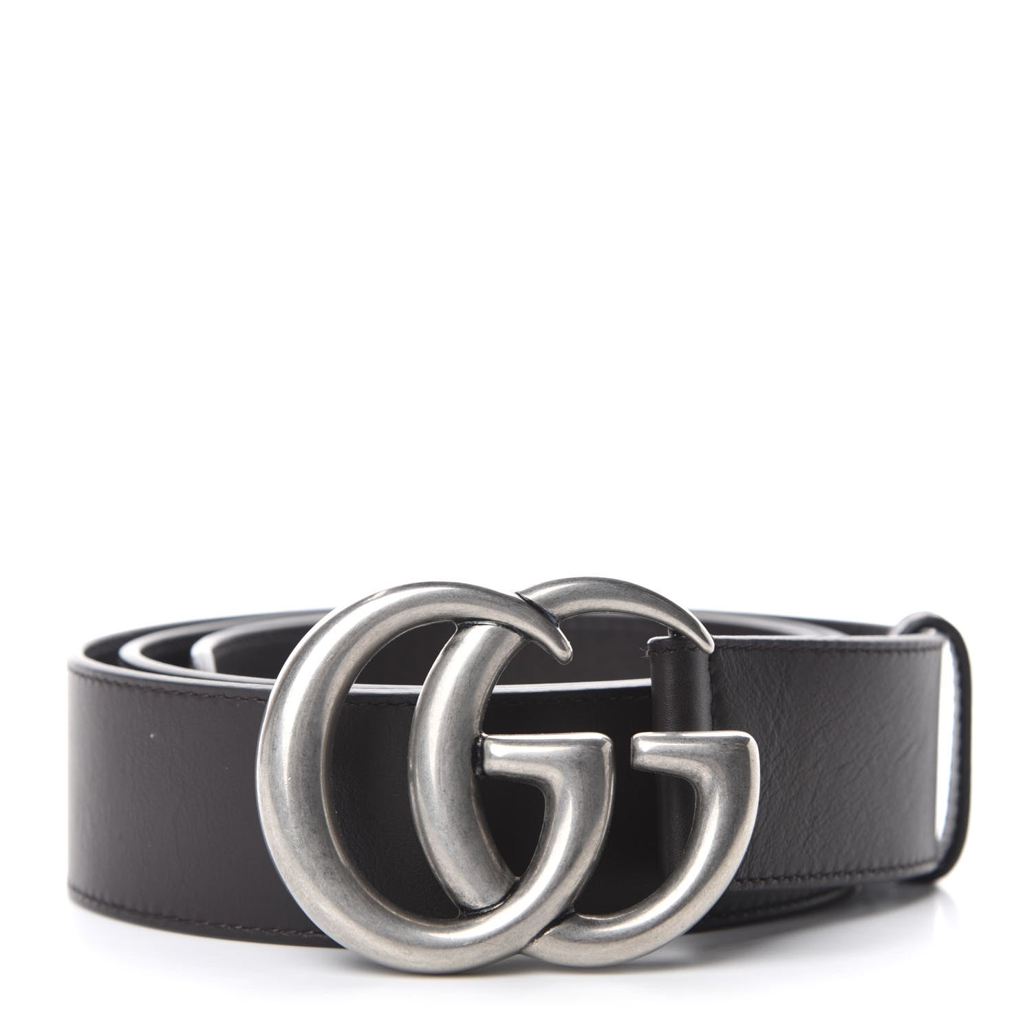 Gucci Moon Calfskin Nickel Double G 40mm Belt 95 38 Dark Cocoa 1 of 3