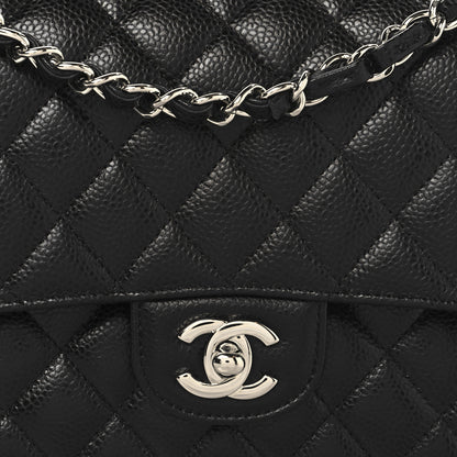 Chanel Caviar Quilted Medium Double Flap Black 8 of 10