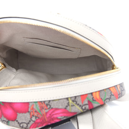 Gucci GG Supreme Monogram Flora Web Small Ophidia Day Backpack White 5 of 9