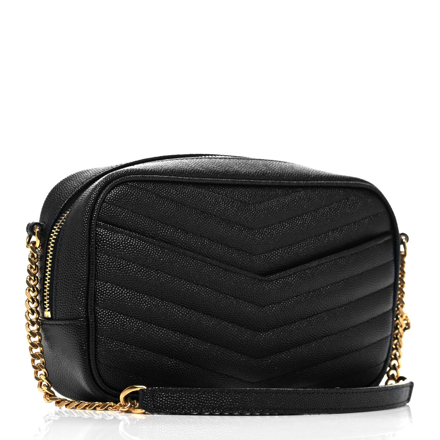 Grain De Poudre Matelasse Monogram Mini Lou Camera Bag Black