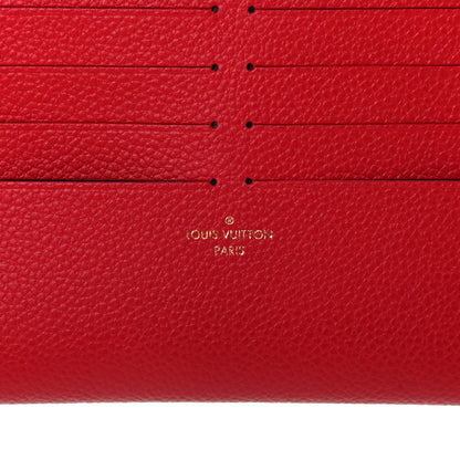 Louis Vuitton Calfskin Felicie Card Holder Insert Cherry 6 of 6