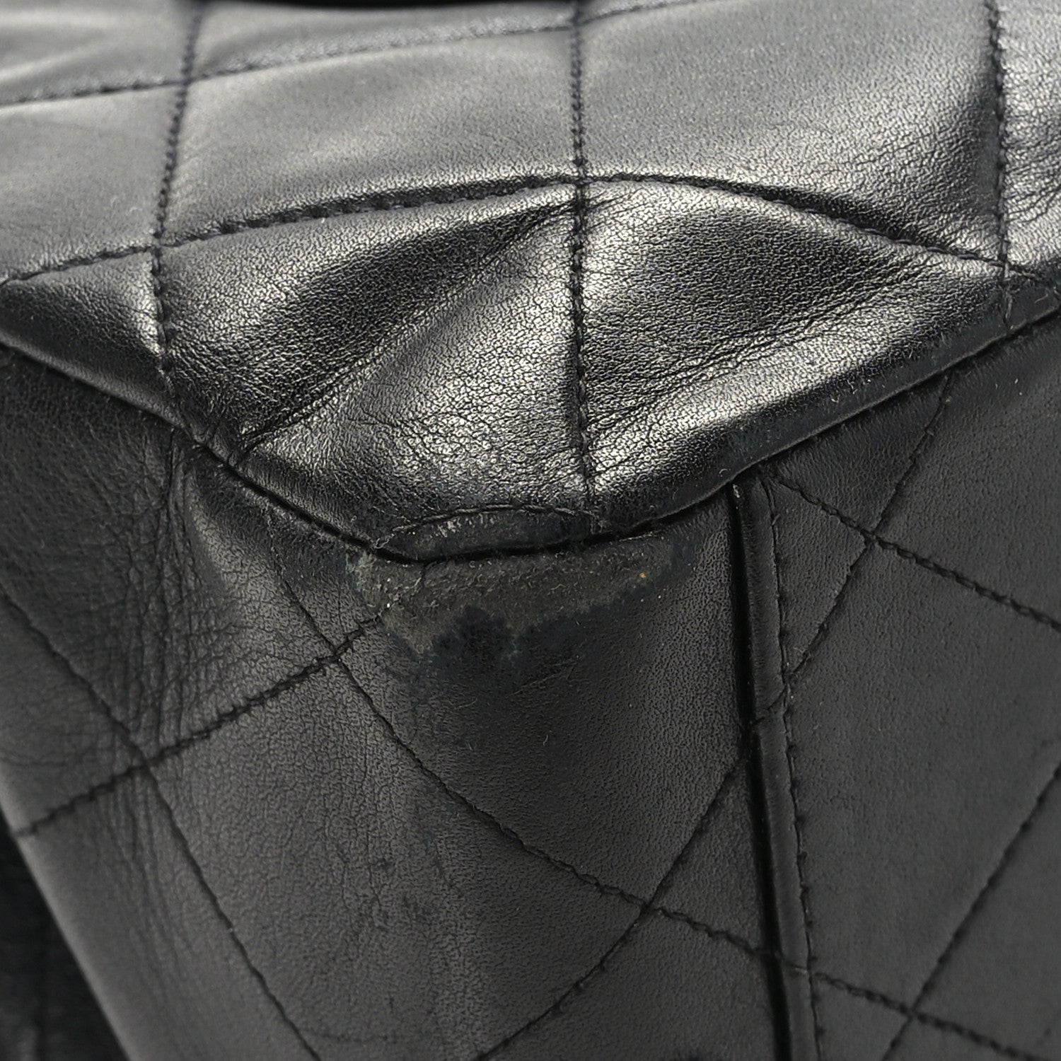 Chanel Lambskin Quilted XL Jumbo Single Flap Black 4 of 11