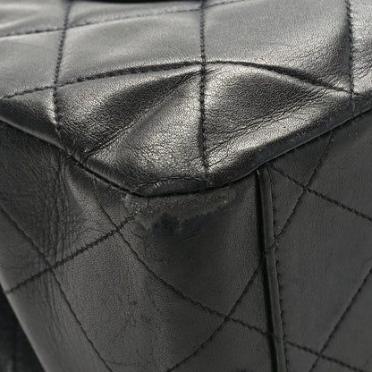 Chanel Lambskin Quilted XL Jumbo Single Flap Black 4 of 11