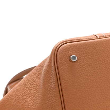 Hermes Taurillon Clemence Picotin Lock 22 MM Gold 11 of 13