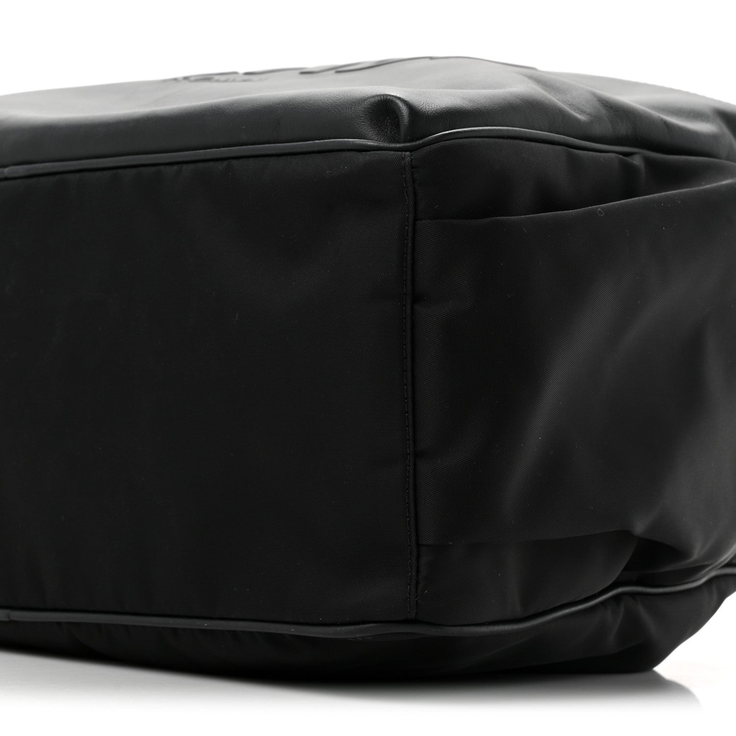 Fendi Calfskin Nylon FF Logo Embossed Changing Bag Black 10 of 12
