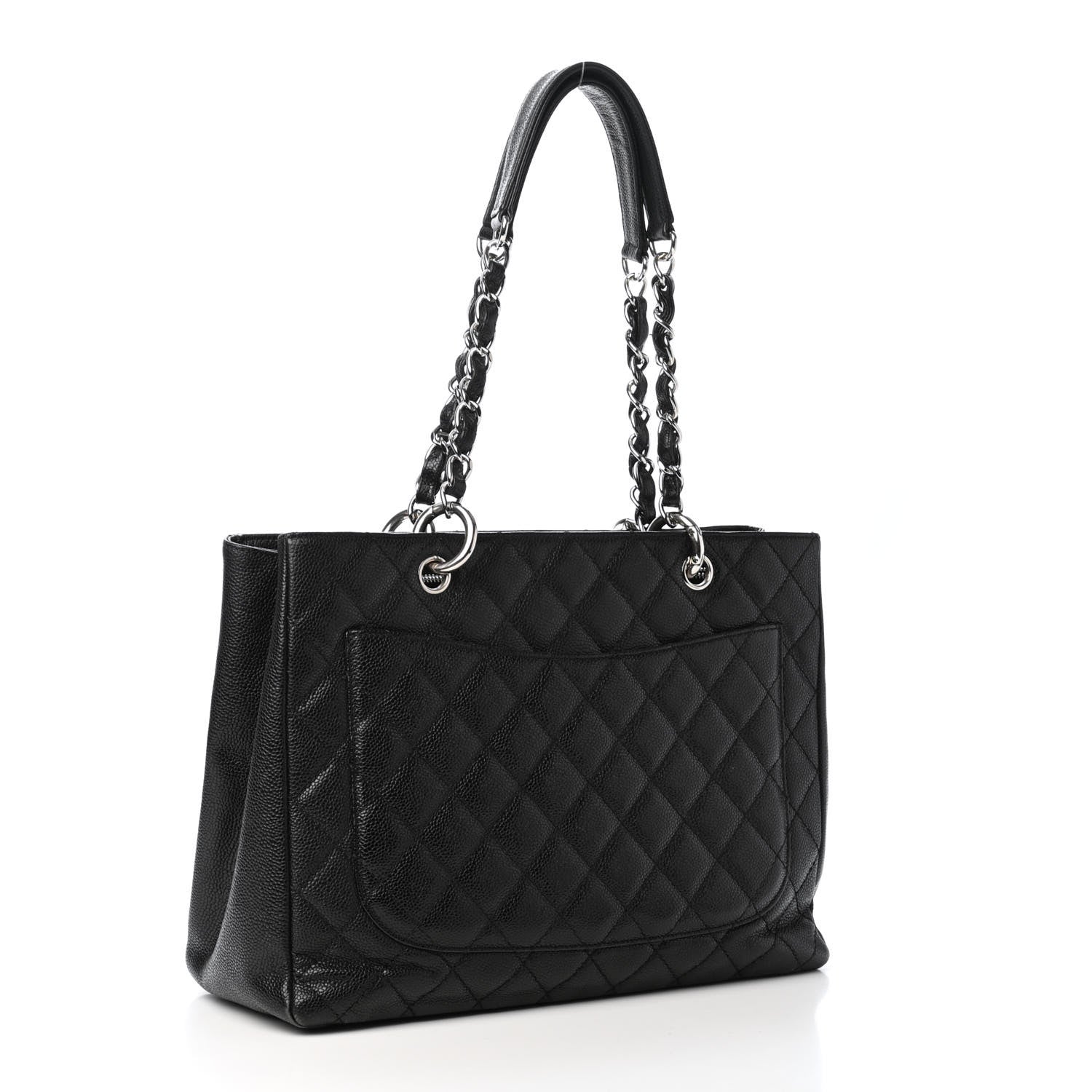 Chanel Caviar Quilted Grand Shopping Tote GST Black 2 of 4