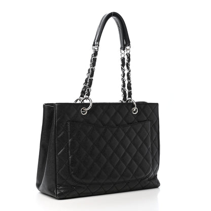 Chanel Caviar Quilted Grand Shopping Tote GST Black 2 of 4