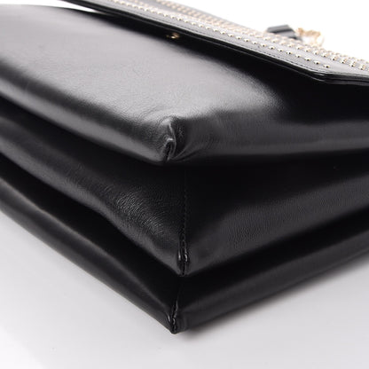Lanvin Lambskin Studded Medium Sugar Flap Shoulder Bag Black 7 of 8