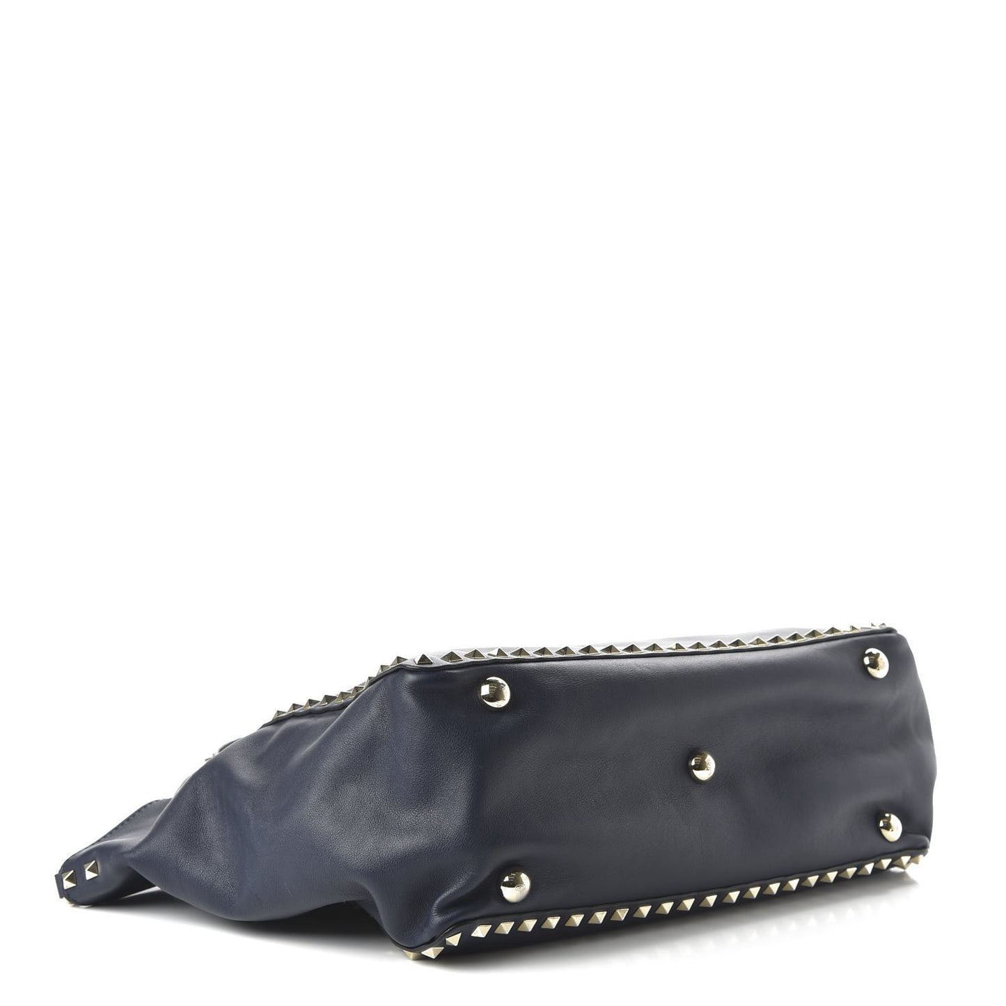 Vitello Medium Rockstud Tote Marine