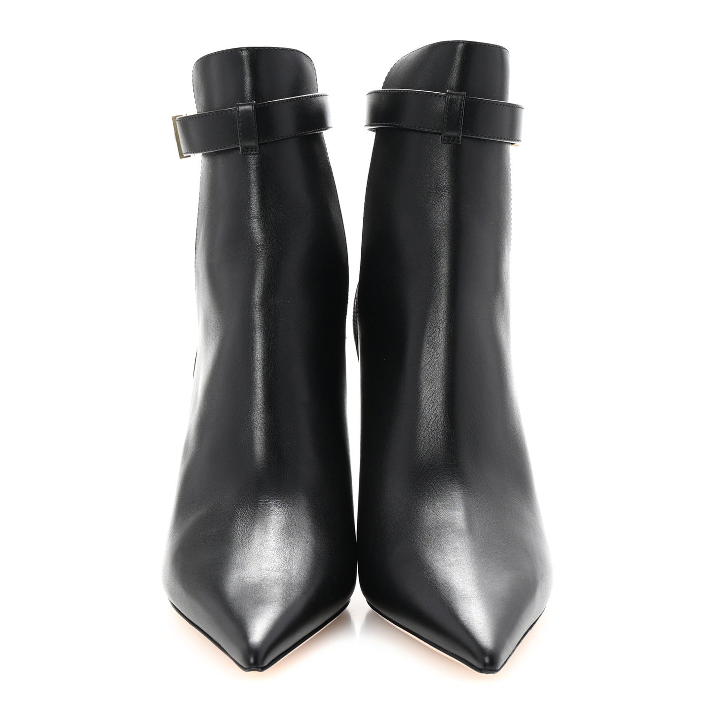 Calfskin Nell 85 Ankle Boots 38 Black