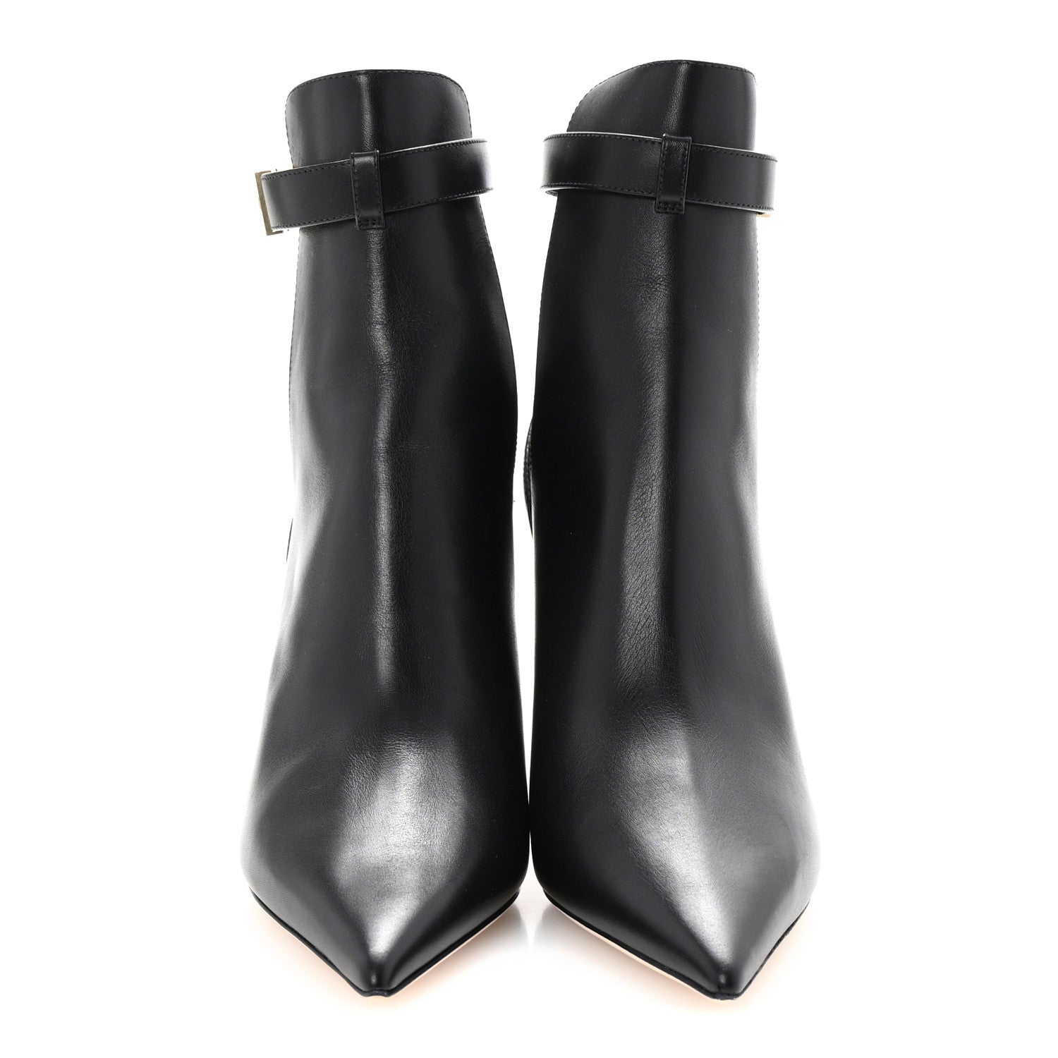 Jimmy Choo Calfskin Nell 85 Ankle Boots 38 Black 3 of 9