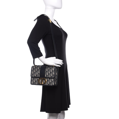 Christian Dior Oblique 30 Montaigne Flap Bag Blue 2 of 11