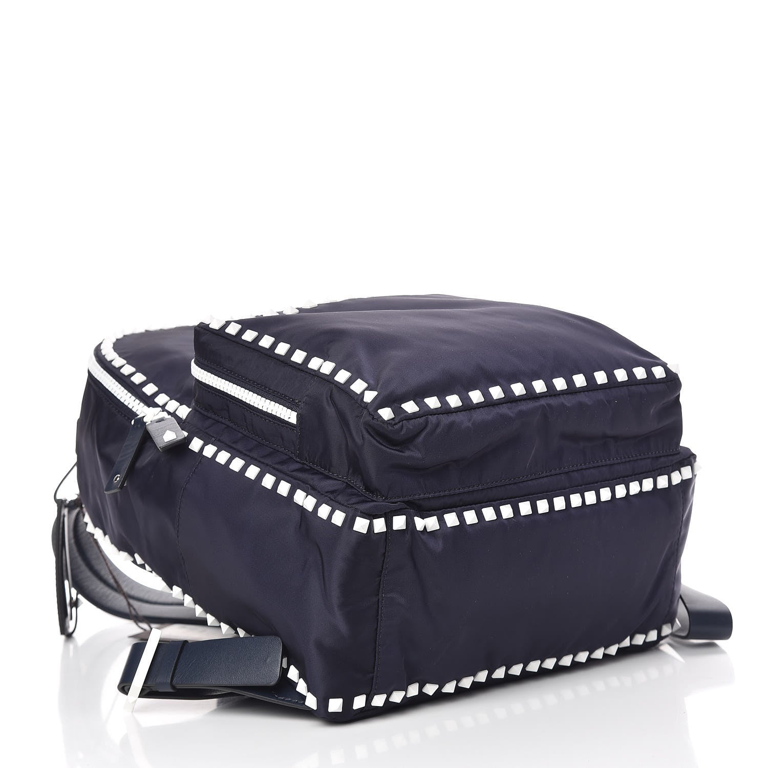 Valentino Garavani Nylon Free Rockstud Backpack Marine 4 of 10