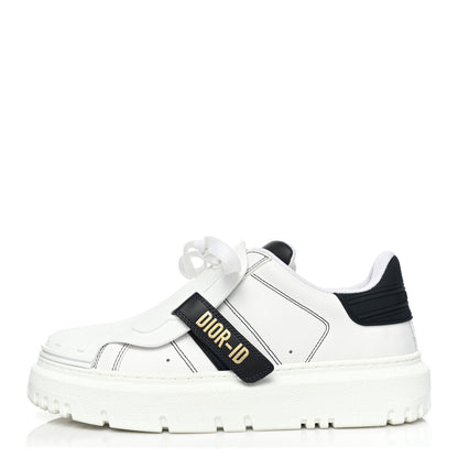 Christian Dior Calfskin Bi-Color Dior-ID Platform Sneakers 37 White Deep Blue 1 of 10