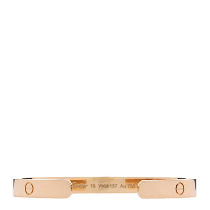 Cartier 18K Yellow Gold LOVE Cuff Bracelet 19 2 of 4