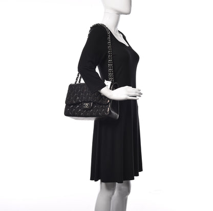 Chanel Lambskin Quilted Jumbo Double Flap Black 3 of 13